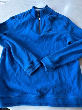 Tommy Bahama Men's Royal Blue Quarter-Zip Pullover